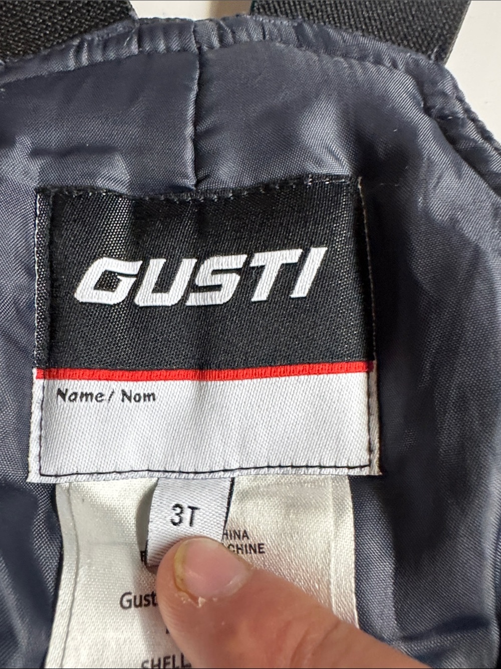 Gusti Kids Jacket and Snowpant Set Black Gray with Red Trim Size 3T - Picture 10 of 10